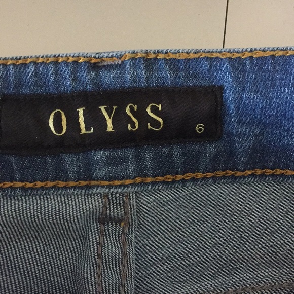 OLYSS Embroidered High Rise Jeans - Picture 7 of 8